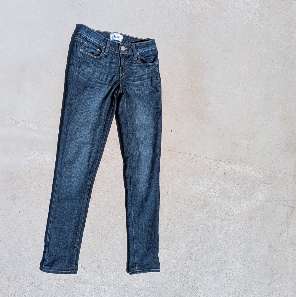 Paige Kylie Crop Women's Blue Jeans - Picture 1 of 5